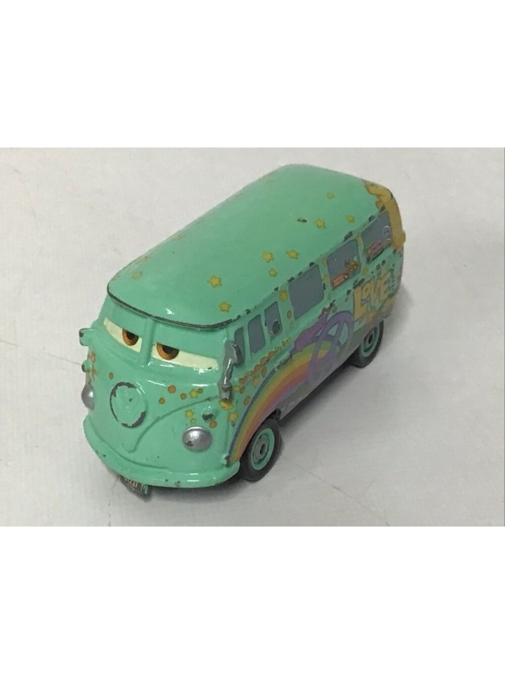 DISNEY PIXAR CARS DIE CAST MINI RACERS FILLMORE VW BUS